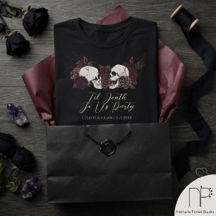 T-shirt Jusqu'à ce que la mort nous sépare, fête gothique