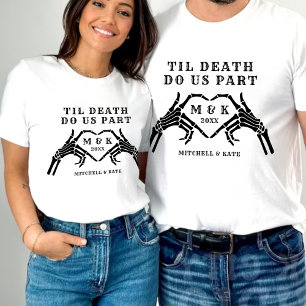 T-shirt Jusqu'à ce que la mort nous sépare Squelette Maria