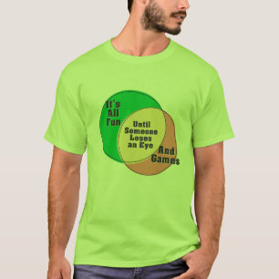T-shirt Jusqu'à ce que quelqu'un perde un oeil, c'est amu