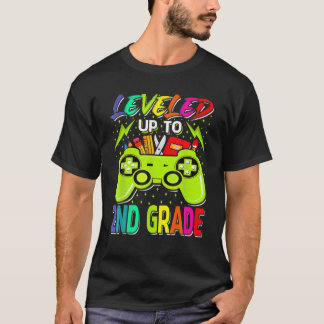 T-shirt Jusqu'À La 2E Année Gamer Retour À L'École Premièr