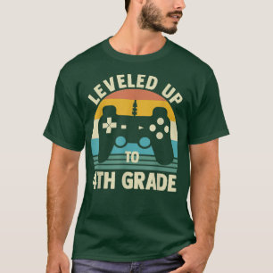 T-shirt Jusqu'À La 4E Année De Retour À L'École Jeu Vidéo 