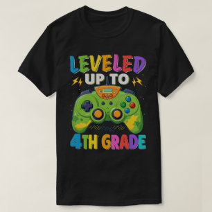T-shirt Jusqu'À La 4E Année Gamer Retour À L'École