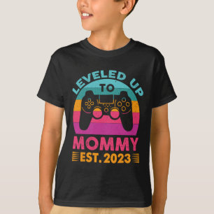 T-shirt Jusqu'À Mommy Est 2023 Première Fois Maman 2023 Vi