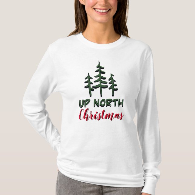 T-shirt Jusqu'à Noël Nord | evergreens (Devant)
