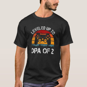 T-shirt Jusqu'À Opa De 2 Vidéos Jeu Drôle Pères Da