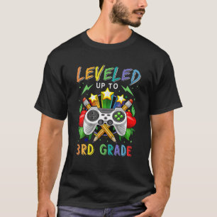 T-shirt Jusqu'Au 3E Niveau De Gamer Retour À L'École Premi