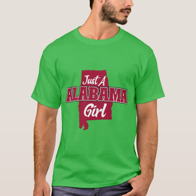 T-shirt Just A Alabama Girl (Devant)