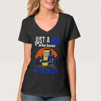 T-shirt Just A Boy Who Loves Autograss Retro 1