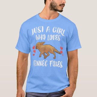 T-shirt Just A Girl Who Loves Fennec Foes Animal Lover