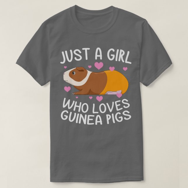 T-shirt Just A Girl Who Loves Guinea Pigs Funny Cavy Gifts (Design devant)