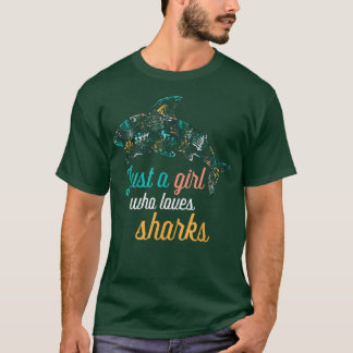 T-shirt Just A Girl Who Loves Shark