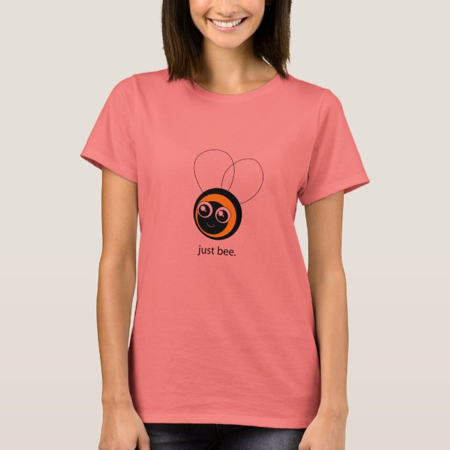 T-shirt Just Bee Shirt (avec texte) (Devant)