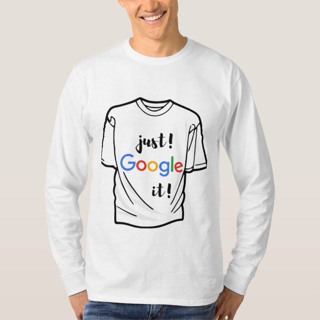 T-shirt just google it funny t shirt and professio (Devant)