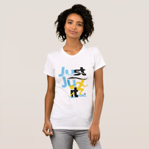 T-shirt "Just Ju It" élégant slim fit dames tee