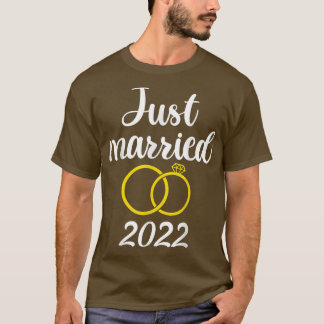 T-shirt Just Married Wedding Ring s, Mr & Mrs Couples Matc
