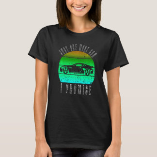 T-shirt Just One More Car I Promise Funny Retro Vintage Ca