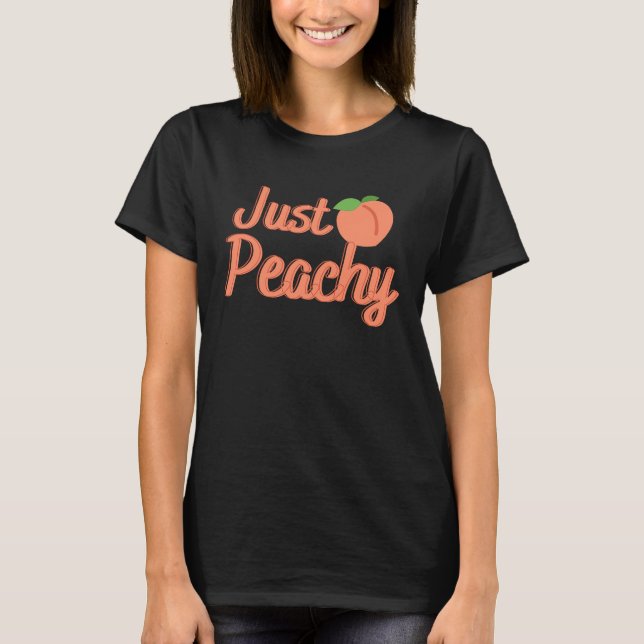 T-shirt Just Peachy (Devant)