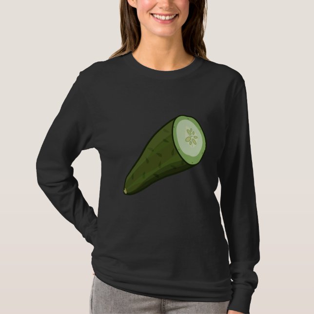 T-shirt Just Really Like Cucumbers Cucumber Pickle Vegetab (Devant)