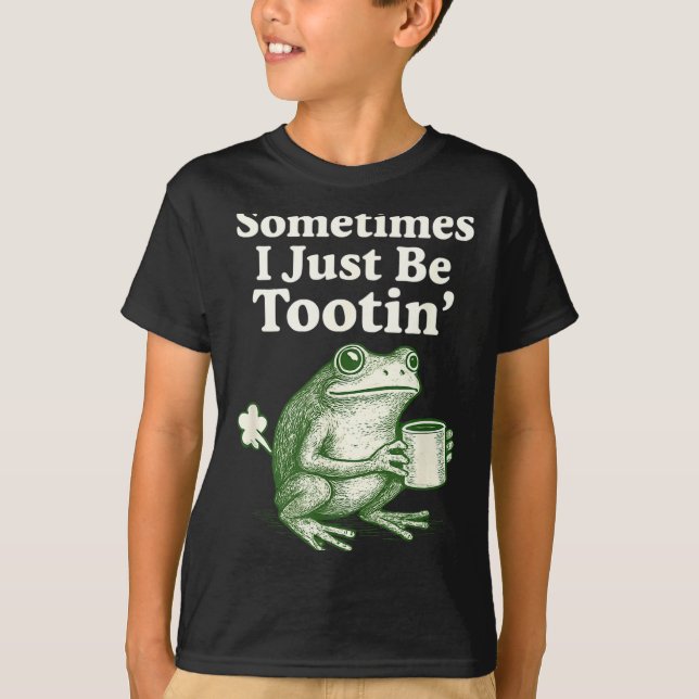 T-shirt Just tootin Frog I Sometimes Meme (Devant)