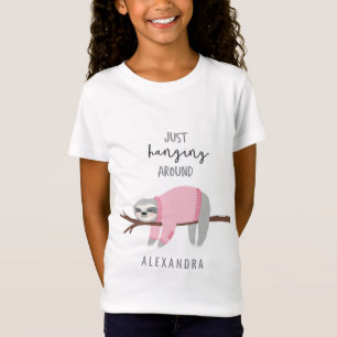 T-Shirt Juste accroché autour de rose paresse