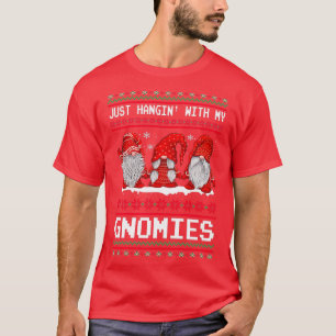 T-shirt Juste accrocher avec mes Gnomies (2)