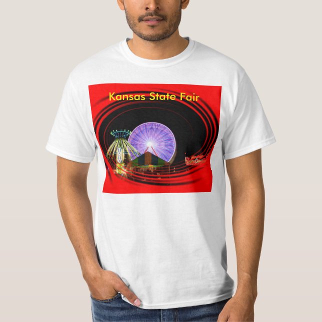 T-shirt juste de tour d'état du Kansas (Devant)
