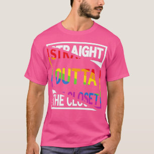 T-shirt Juste devant le placard Fière LGB Fierté Arc-en-ci