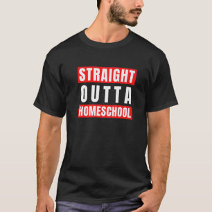 T-shirt Juste En Dehors De L'École D'Accueil Cool Drôle Re
