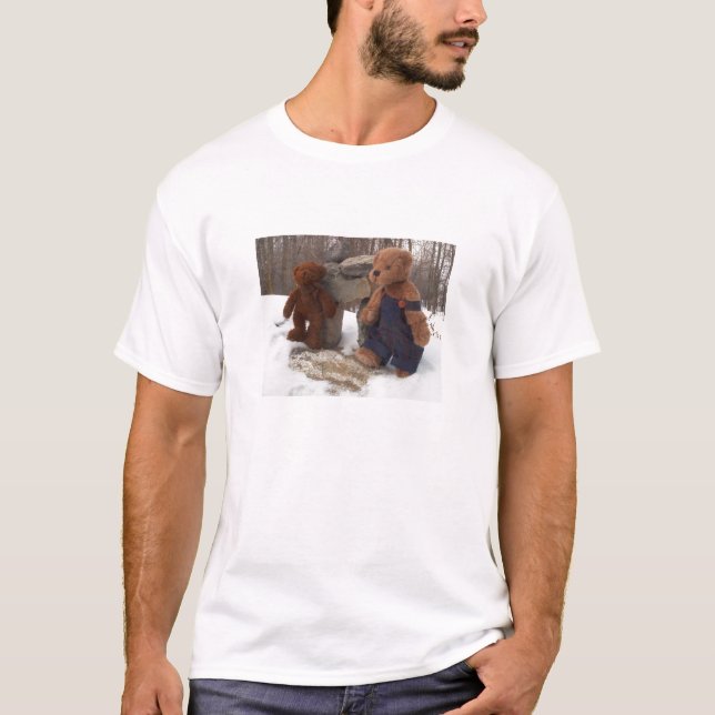 T-shirt Juste Hangin chez l'Inuksuk (Devant)