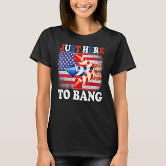 T-shirt Juste Ici Pour Bang 4 juillet Fireworks America Fl