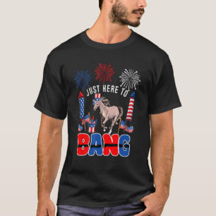 T-shirt Juste Ici Pour Bang Horse Lunettes De Soleil Drape