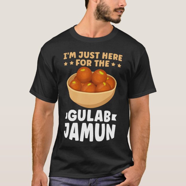 T-shirt Juste Ici Pour Gulab Jamun (Devant)