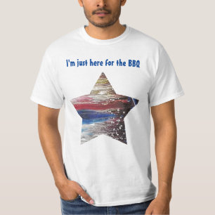 T-shirt Juste ici pour le barbecue