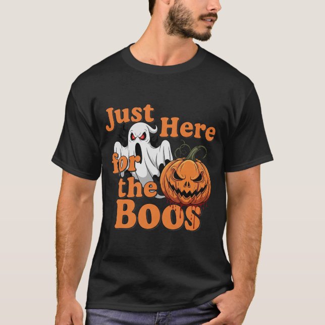 T-shirt Juste ici pour le BOOS Funny Halloween 3 (Devant)