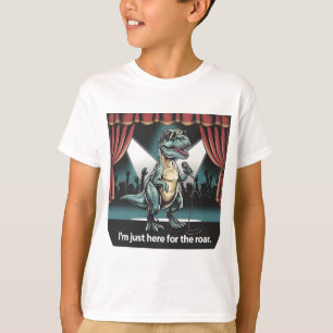 T-shirt Juste ici pour le Rar - Retro Dinosaur