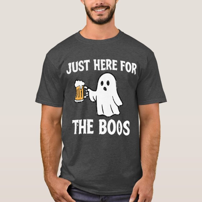 T-shirt Juste ici pour les Boos (Devant)