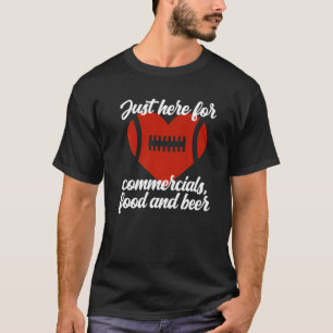 T-shirt Juste ici pour les publicités Nourriture Bière Drô