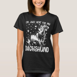 T-shirt Juste Ici Pour Mon Cool Amoureux des chiens Dachsh
