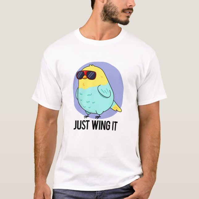 T-shirt Juste L'Aile C'Amusant Jeux D'Oiseaux (Devant)