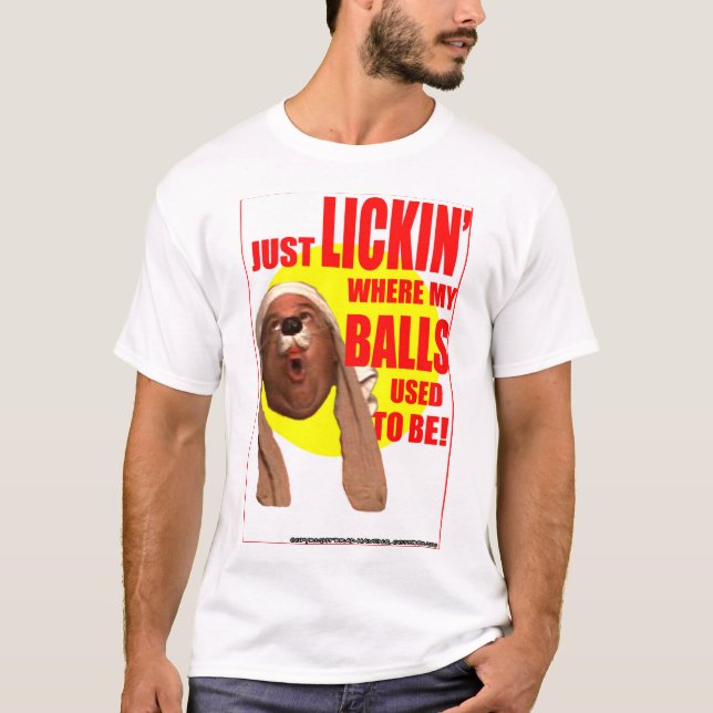 T-shirt "Juste Lickin'... !" BLANCHE (Devant)