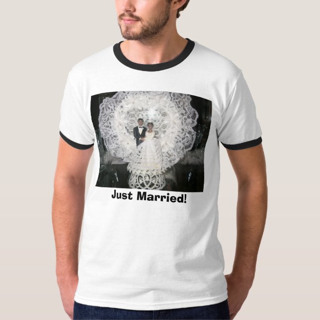T-shirt Juste marié ! (Devant)