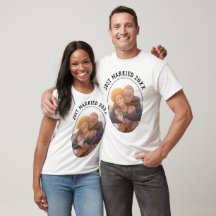 T-shirt Juste marié   Happy Couple Unisex White