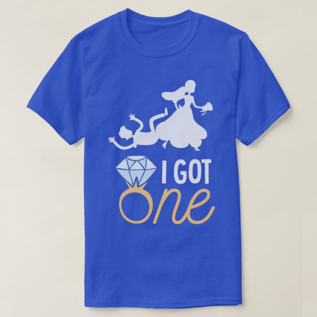 T-shirt Juste Marié Marié Fantastique Mari Esclave (Design devant)