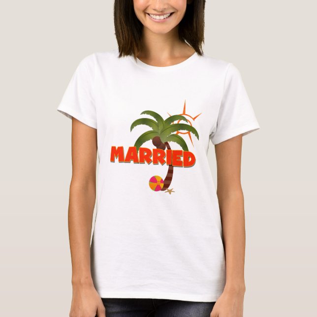T-shirt Juste MARIÉ Tropical (Devant)
