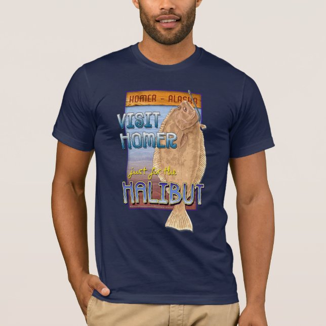 T-shirt Juste pour le flétan (Devant)