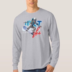 T-shirt Juste Ski   Manches longues pour hommes