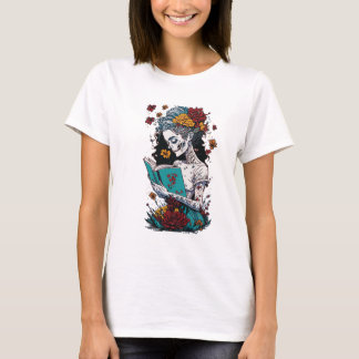 T-shirt Juste Un Autre Chapitre Skeleton Lecture