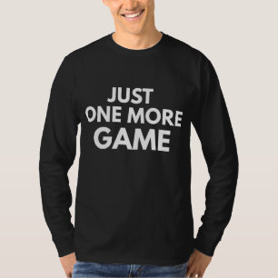 T-SHIRT JUSTE UN AUTRE JEU TYPOGRAPHIE BLANCHE DRÔLE DE JO