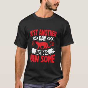 T-shirt Juste un autre jour en étant le super papy chat