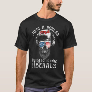 T-shirt Juste Un Beau-Père Régulier Essayant De Ne Pas Éle